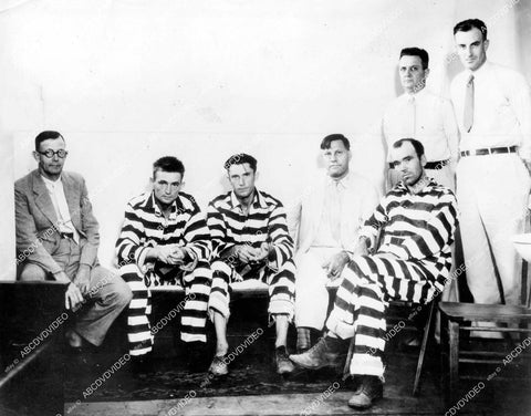 crp-15261 1933 genuine chain gang fugitives James Bird, William Bryant caught by Ed Wilcox & James Dear Baton Rouge La crp-15261