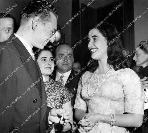 crp-15364 1950 Marchioness Carmencita Di Villaverde (daughter of Francisco Franco) travels to Rome crp-15364