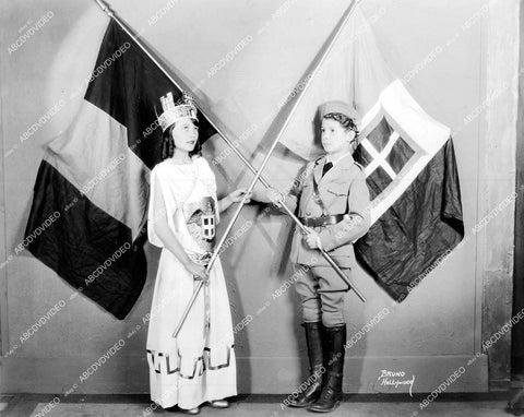 crp-15399 1930's children in costume Donna Enlo Lupo & Michel Zuniga unveil plaque of Prince & Princess crp-15399