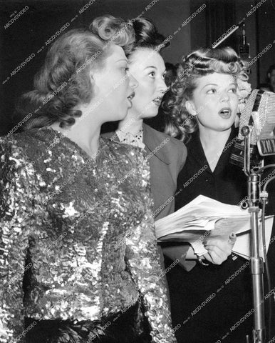 crp-15436 1944 Frances Langford & Ginny Simms maybe for AFRS Armed Forces Radio Service crp-15436