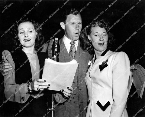 crp-15442 1944 Constance Moore, George Murphy, Joan Davis for AFRS Armed Forces Radio Service crp-15442