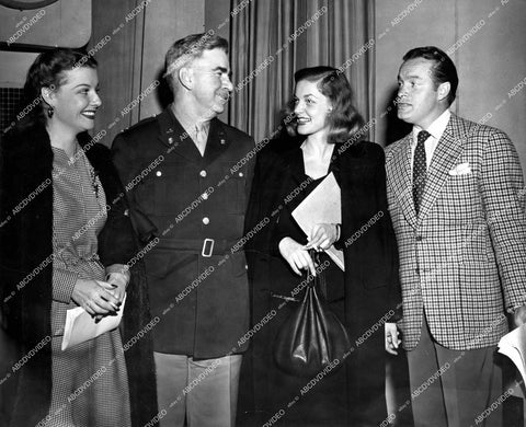 crp-15446 1944 Ann Sheridan, Lauren Bacall, Bob Hope for AFRS Armed Forces Radio Service crp-15446