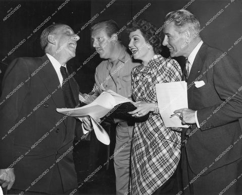 crp-15476 1944 Jimmy Durante, Bob Welch, Claudette Colbert, Ronald Colman for AFRS Armed Forces Radio Service crp-15476