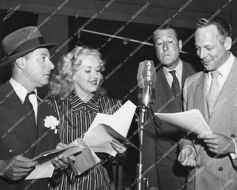 crp-15479 1944 George Jessel, Betty Grable, Arthur Treacher, Bill Goodwin for AFRS Armed Forces Radio Service crp-15479