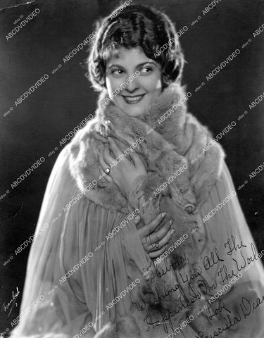 crp-15692 circa 1920 cute Priscilla Dean portrait silent film actress w genuine autograph crp-15692