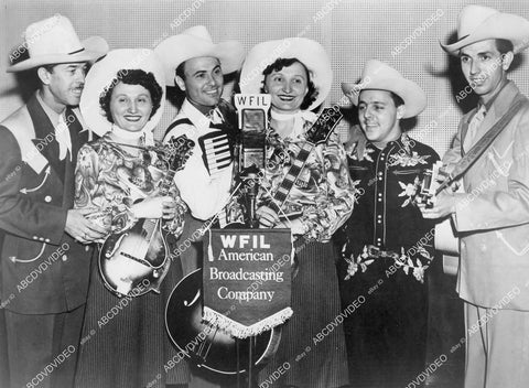 crp-01570 1940's country western music group Sleepy Hollow Ranch Gang ABC Network Stars WFIL Pa crp-01570