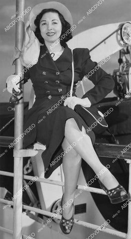 crp-01575 1949 Rumba Band Leader Lolita Cordoba returns to the U.S. from London crp-01575