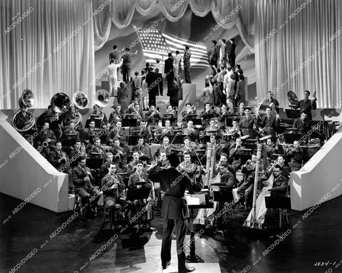 crp-16052 1943 average American citizen band orchestra MGM short subject film March of Music (no IMDB) crp-16052