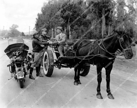 crp-16244 1935 Andy Clyde gets speeding ticket vintage motorcycle cops short subject film Old Sawbones crp-16244