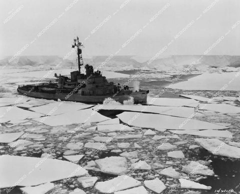 crp-16278 1948 Admiral Richard E Byrd's ship in Antarctica documentary film The Secret Land crp-16278