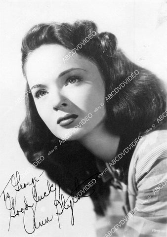 crp-16349 1940's Ann Blyth portrait w genuine autograph crp-16349