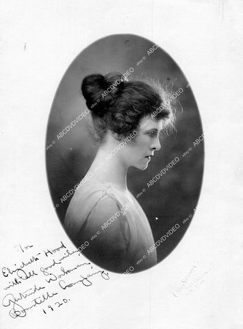crp-16395 1920 Broadway stage actress Gertrude Workman portrait w genuine autograph crp-16395