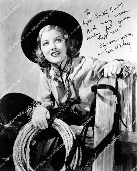 crp-16399 1970's cowgirl Nell O'Day portrait w genuine autograph crp-1 ...