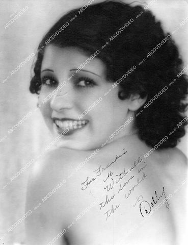 crp-16422 circa 1930 specialty dancer Dolly McKee portrait w genuine autograph to Frankie Darro crp-16422