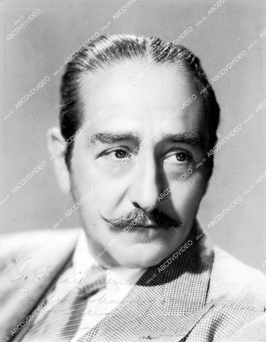 crp-16424 circa 1930 Adolphe Menjou portrait w genuine autograph crp-16424