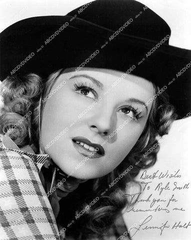 crp-16436 1940's pretty cowgirl Jennifer Holt portrait w genuine autograph crp-16436