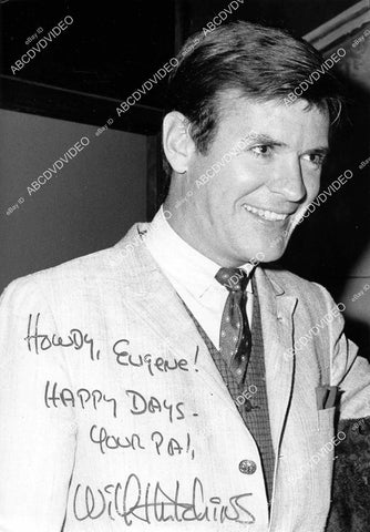 crp-16438 1960's Will Hutchins portrait w genuine autograph crp-16438