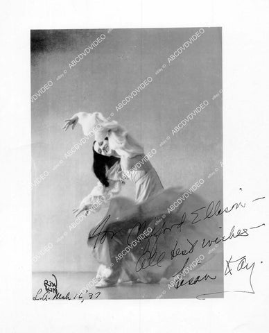 crp-16443 1937 exotic dancer? Lisaa Kay portrait w genuine autograph crp-16443