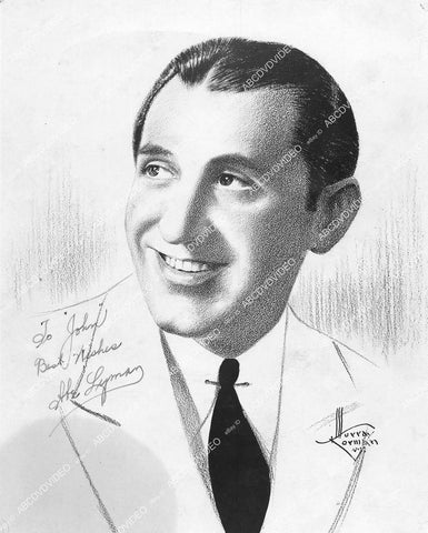 crp-16449 1930 music bandleader Abe Lyman portrait w genuine autograph crp-16449