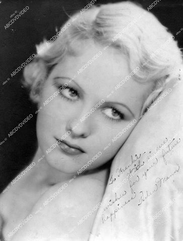 crp-16450 circa 1930 Helen Mann portrait w genuine autograph to Frankie Darro crp-16450