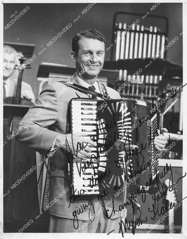 crp-16456 1950's music Myron Floren w accordian portrait w genuine autograph crp-16456