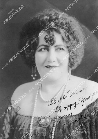 crp-16465 1927 silent film star Carmelita Meek portrait w genuine autograph crp-16465
