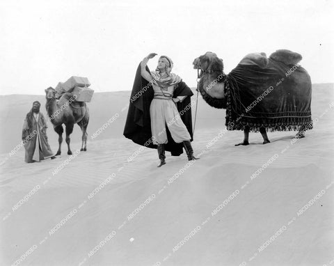 crp-16572 1919 Lou Tellegen w camel caravan silent film Flame of the Desert crp-16572