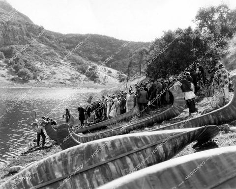 crp-16936 1928 MGM camera crew sets for river rapids location shot silent film Rose-Marie crp-16936