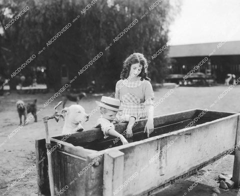 crp-17042 1921 B Reeves Eason Jr, Gertrude Olmstead w dog silent film The Big Adventure crp-17042