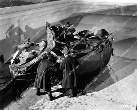 crp-17239 1940 vintage poice chase results automobile accident Crime Does Not Pay short subject film Pound Foolish crp-17239