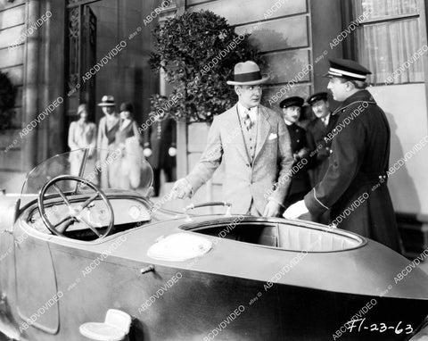 crp-17774 1929 Paul Vincent, Kenneth Thomson w cool vintage automobile convertible silent film The Veiled Woman crp-17774