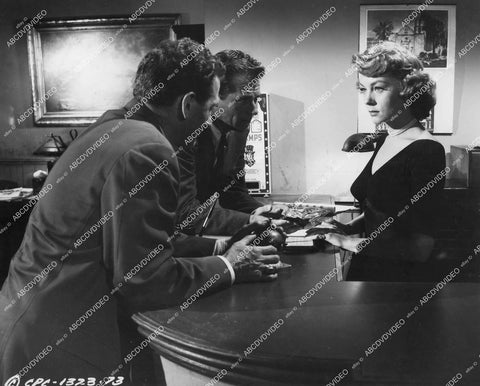 crp-18145 1957 Sam Gilman, Philip Carey, Doreen Woodbury film The Shadow on the Window crp-18145