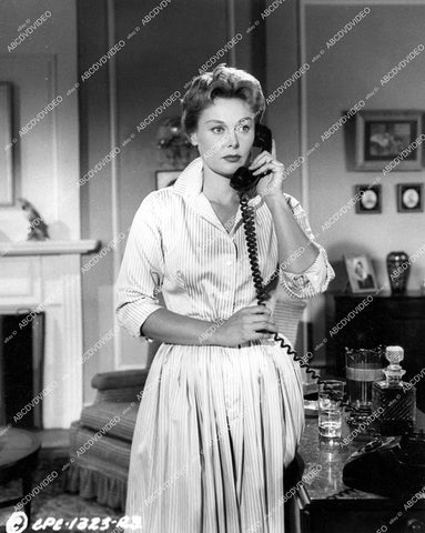 crp-18190 1957 beautiful Angela Stevens on the telephone film The Shadow on the Window crp-18190