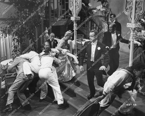 crp-18256 1951 Mark Stevens in middle of big time brawl film Little Egypt crp-18256