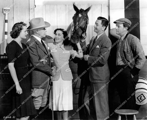 crp-18363 1940 Lewis Stone, Maureen O'Sullivan, Robert Young, Lynne Carver, William Gargan film Sporting Blood crp-18363