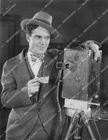 crp-01839 1928 Nick Stuart w newsreel movie camera silent film News Parade crp-01839