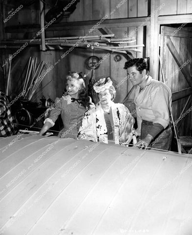crp-18483 1946 Janet Blair, Glenn Ford, Mrs John J Montgomery w glider airplane film Gallant Journey crp-18483