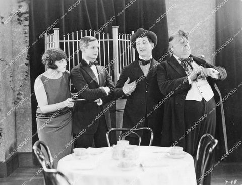crp-18582 1923 Doris May, Creighton Hale, Hank Mann, Edward Jobson silent film Tea with a Kick crp-18582