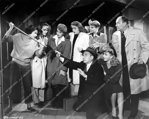 crp-19005 1944 Shirley Mills, Nina Foch, Jinx Falkenburg, Marcia Mae Jones, Evelyn Keyes, Leslie Brooks, Ann Harding, Jeff Donnell, Lynn Merrick film Nine Girls crp-19005