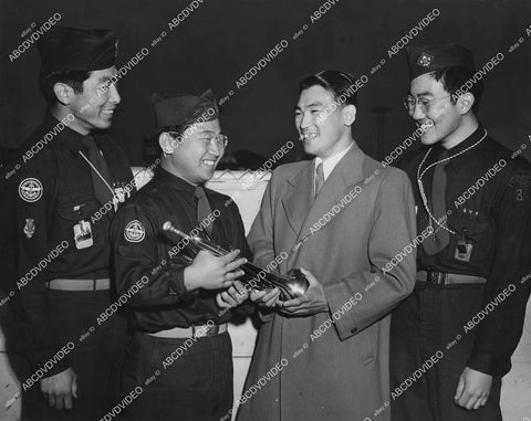 crp-01939 1940's Japanese Boy Scouts Circus Hidetada Nagai, Hiroshi Shishima, Val Tanaka, Akira Kawasaki crp-01939
