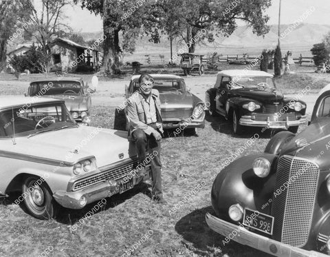 crp-02313 1982 Jack Palance w his antigue collection automobiles TV Ripley's Believe It Or Not crp-02313