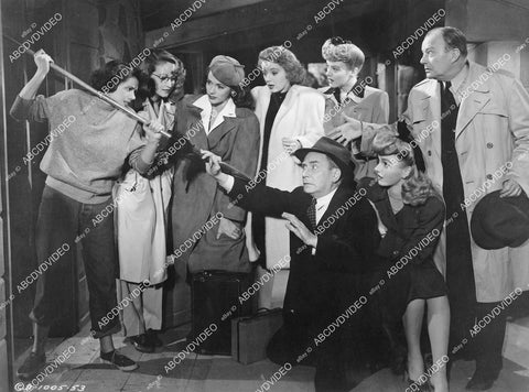 crp-02345 1944 Jinx Falkenburg, Nina Foch,Leslie Brooks,Shirley Mills,Evelyn Keyes,Ann Harding film Nine Girls crp-02345