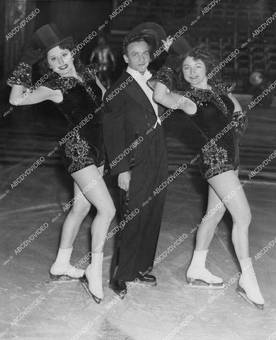 crp-00236 ice skaters Patti Phillippi Ted Meza Norma Halb live stage play Ice Capades of 1943 crp-00236