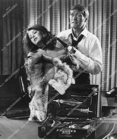 crp-02395 1974 Kathrine Baumann in clutches of Chuck Connors film 99 and 44/100% Dead crp-02395