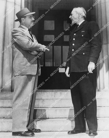 crp-02410 1950's Groucho Marx w curator of Grant's Tomb origin of Who Is Buried in Grant's Tomb? crp-02410