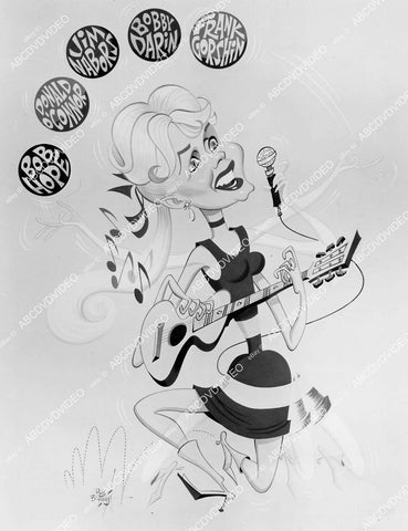 crp-02492 1967 Debbie Reynolds caricature TV special And Debbie Makes Six crp-02492