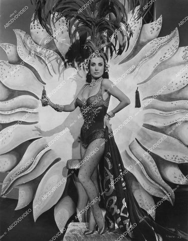 crp-02502 1954 beautiful Russian dancer Tamara Toumanova in fishnets chorus girl outfit film Deep In My Heart crp-02502