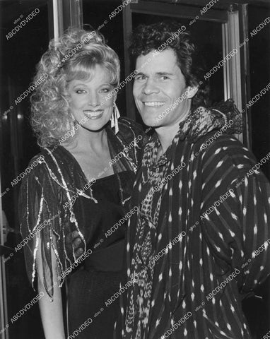 crp-02656 1986 Kathy Shower, A Martinez soap opera TV Santa Barbara cast party crp-02656