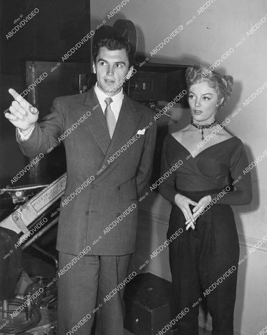 crp-02828 1950's candid Sheree North, Edmund Purdom crp-02828
