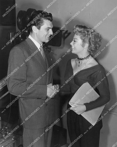 crp-02829 1950's candid Sheree North, Edmund Purdom crp-02829